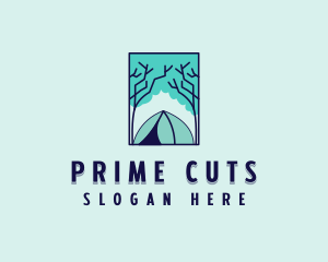 Forest Camping Site logo design