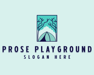 Forest Camping Site logo design