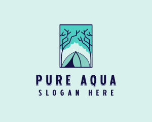 Forest Camping Site logo design