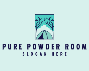 Forest Camping Site logo design