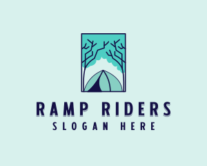 Forest Camping Site logo design