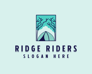 Forest Camping Site logo design