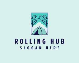 Forest Camping Site logo design