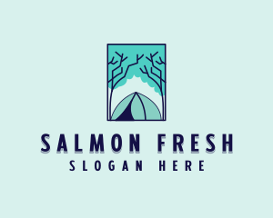 Forest Camping Site logo design