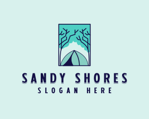 Forest Camping Site logo design