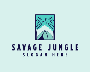 Forest Camping Site logo design