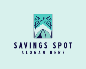 Forest Camping Site logo design