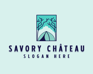 Forest Camping Site logo design