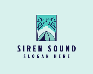 Forest Camping Site logo design