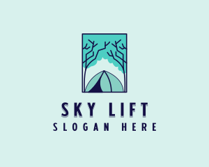 Forest Camping Site logo design