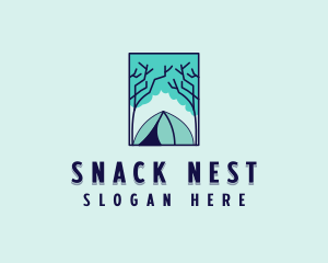 Forest Camping Site logo design