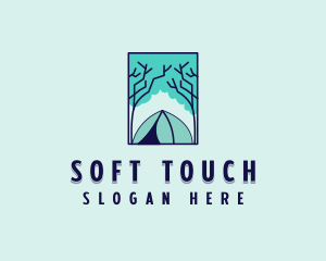 Forest Camping Site logo design