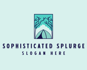 Forest Camping Site logo design