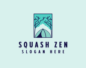 Forest Camping Site logo design