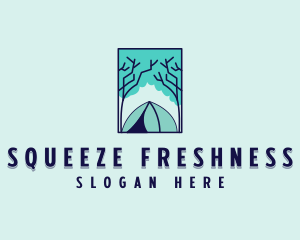 Forest Camping Site logo design