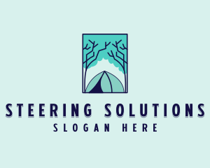 Forest Camping Site logo design