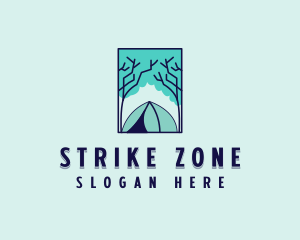 Forest Camping Site logo design