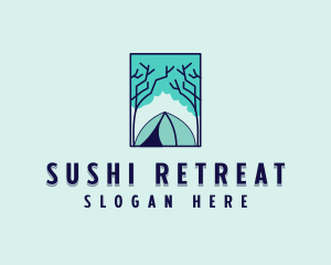 Forest Camping Site logo design