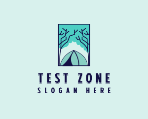 Forest Camping Site logo design