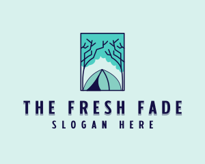 Forest Camping Site logo design