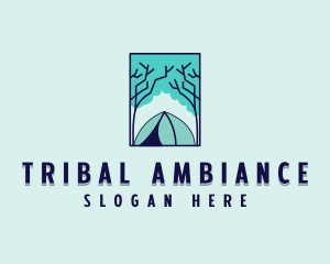 Forest Camping Site logo design