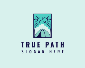 Forest Camping Site logo design