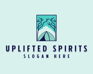 Forest Camping Site logo design