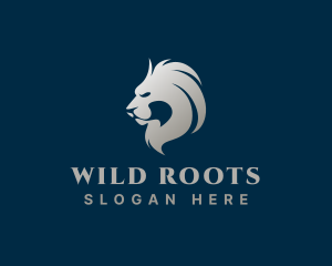 Wildlife Jungle Lion  logo design