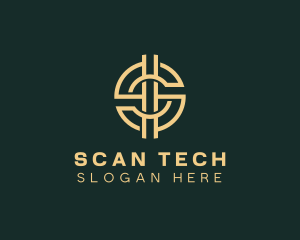 Cryptocurrency Tech Letter S logo design