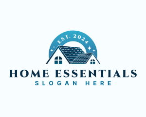 Home Roofing  Realty logo design