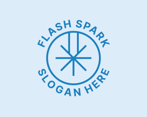 Fabrication Laser Spark logo design