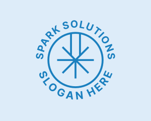 Fabrication Laser Spark logo design