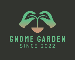 Garden Plant Hand logo design