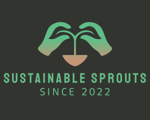 Garden Plant Hand logo