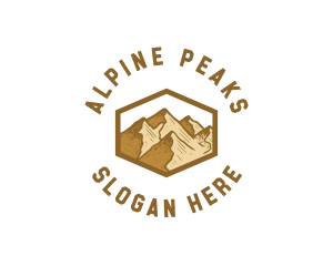 Adventure Mountain Peak logo design