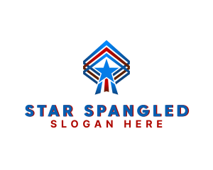 Patriotic American Star  logo design