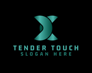 Gradient Tech Letter X Logo