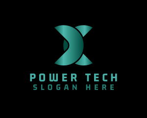 Gradient Tech Letter X logo