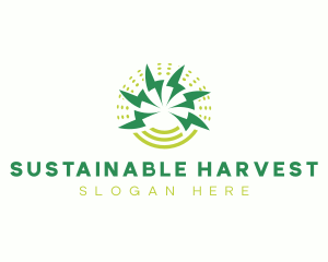 Sustainability Lightning Windmill logo