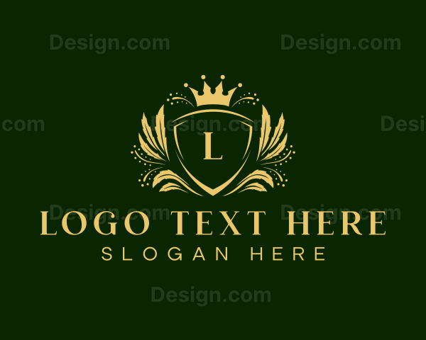 Floral Luxury Crown Logo