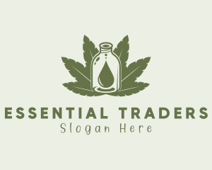 Marijuana Extract Bottle logo design