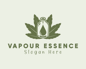 Marijuana Extract Bottle logo design