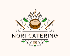 Dumpling Food Diner logo design