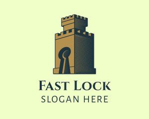 Tower Key Hole logo design