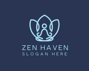 Zen Yoga Wellness logo design