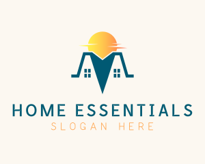 Roof Home Builder logo design