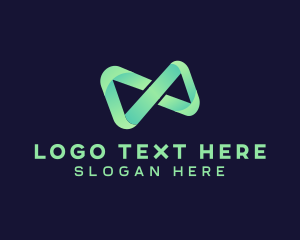 Infinity Gradient Loop logo design