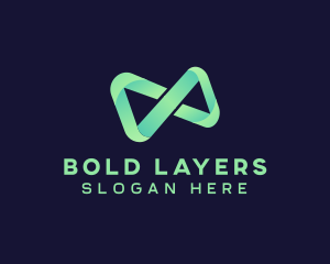 Infinity Gradient Loop logo design