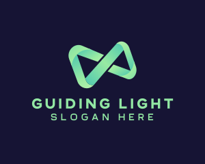 Infinity Gradient Loop logo design