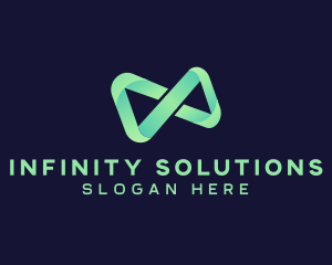 Infinity Gradient Loop logo design